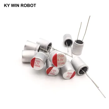 

6.3V1500UF 10*13 DIP Solid Electrolytic Capacitor 1500UF 6.3V 10X13mm Solid Sate Capacitor High Quality