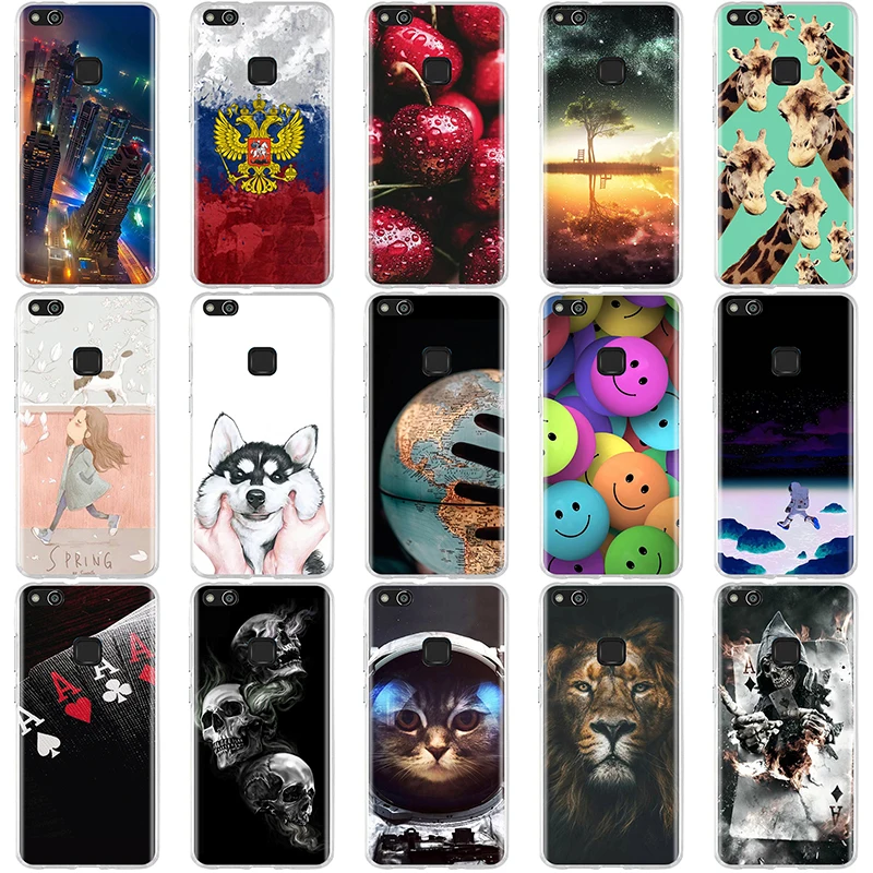 

Case For Huawei P10 Lite Case Cover 3D Pattern Silicone for huawei P10 lite Case Soft TPU cover For huawei P10lite 5.2"Phone bag