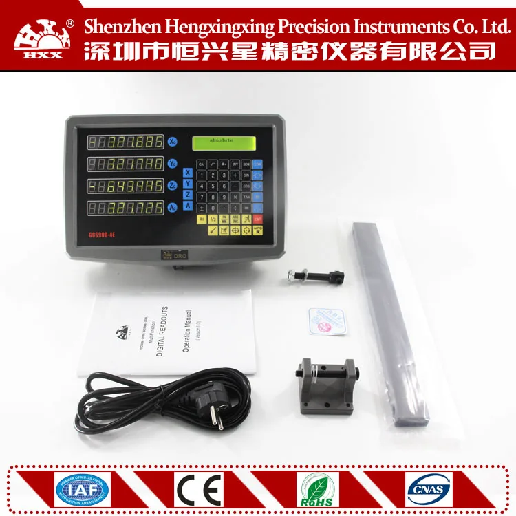 

4 axis Digital Readout GCS900-4E linear scales grating scale