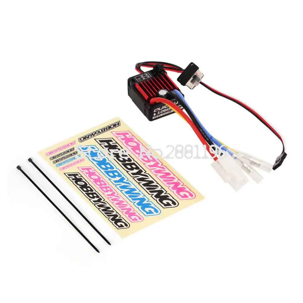 

1PCS 100% Original HobbyWing QuicRun 1:10 Brushed 60A QuicRun 1060 60A Electronic Speed Controller ESC 1060 RC Car Waterproof