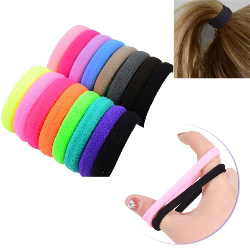 10 Pcs/lot New Selling Mix Color Elastic Ponytail Holders Accessories Girl Women Rubber Bands Tie Gum bride headband