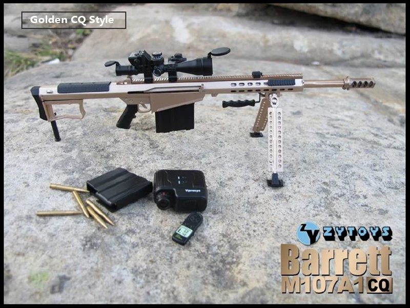 

1/6 gun toy set 1:6 weapon doll action figure accessories Soldier Weapon Gun Model Barrett M107A1 Assembled Sniping Toys 12 Inch