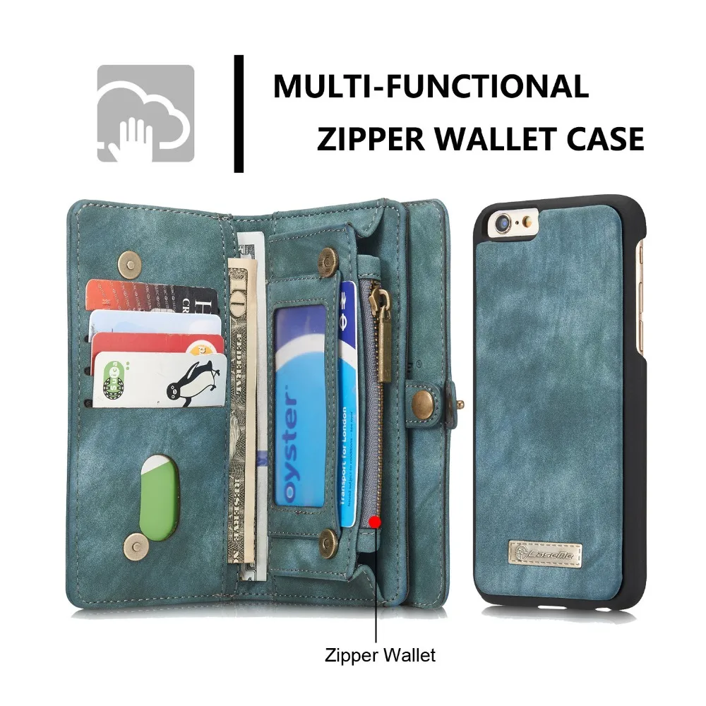 

Real Leather Cover For iPhone 8 Cases iPhone 8 Plus Cases Luxury Multi-Functional Business Wallet Case Bag With Card Pocket