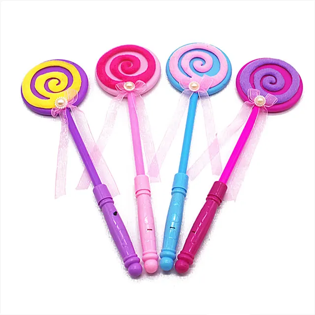 Peardix Magic Wand Toys Glowing Lollipop Stick Christmas Toy Colorful 8