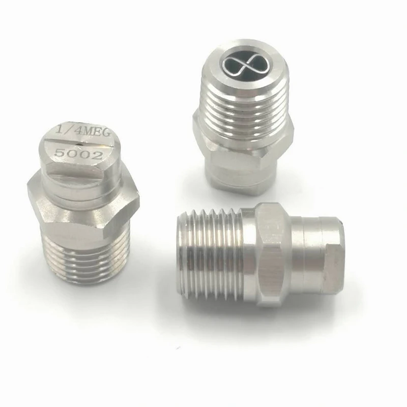 

1/4" MEG series nozzle, high pressure flat fan spraying systems nozzles, Vee jet cleaning fan nozzle for Road Sweeper
