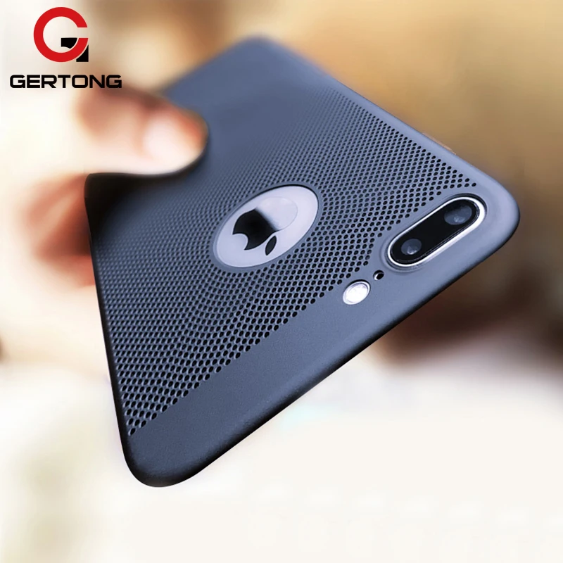 GerTong Heat Dissipation Phone Case For iPhone X 10 8 7 6 6s Plus 5 5s SE Cover Cool Matte Hard PC Cases For iPhone XS MAX XR GerTong Heat Dissipation Phone Case For iPhone X 10 8 7 6 6s Plus 5 5s SE Cover Cool Matte Hard PC Cases For iPhone XS MAX XR