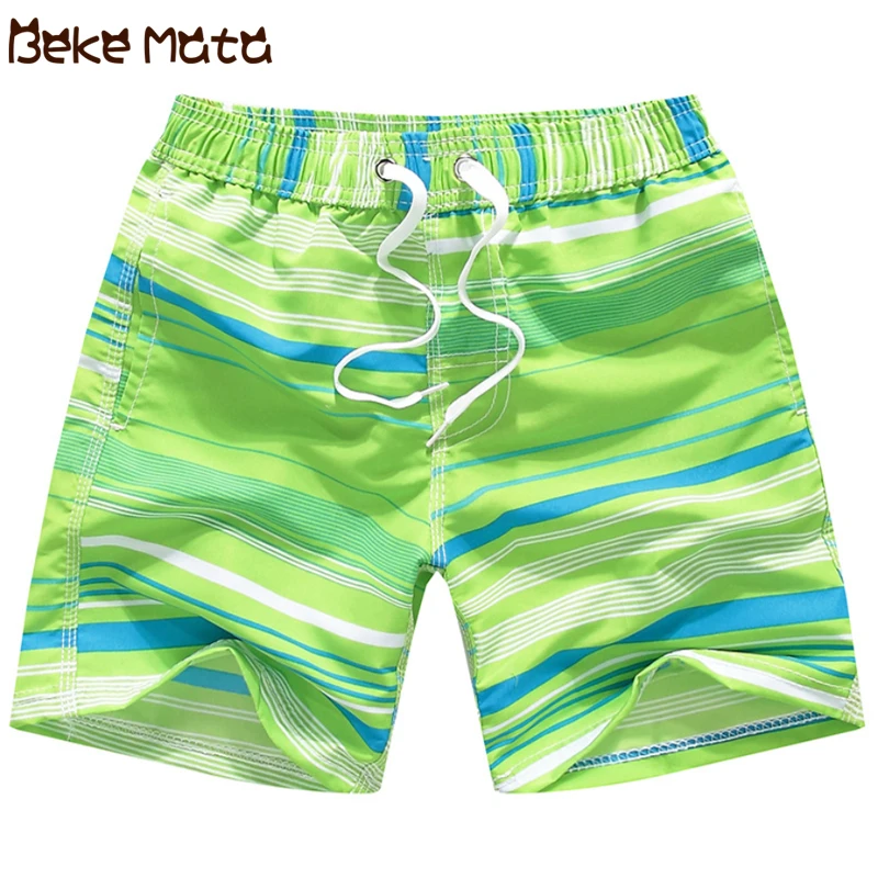 Boys Board Shorts Beach Pant For Kids Striped Swimming Trunks Children ...