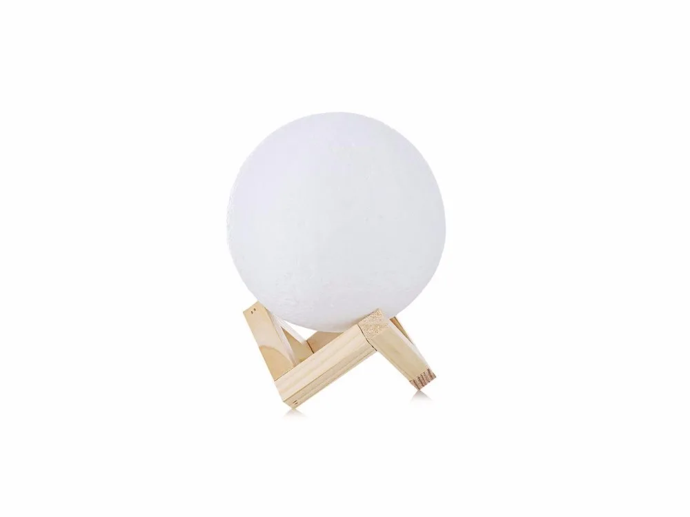  15CM 3D Print LED Moon Light Touch Switch LED Bedroom Night Lamp Novelty Light for Baby Kids Childr - 32950357074