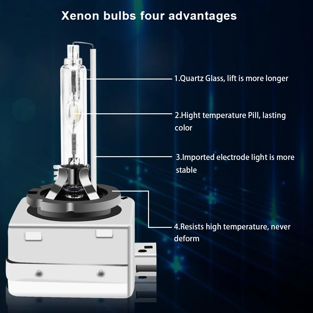 Одна пара D1C D1S ксеноновая лампа 4300 K 5000 K 6000 K 8000 K 35 W ксеноновая лампа для автомобиля Авто HID лампа ксеноновая D1S света автомобиля