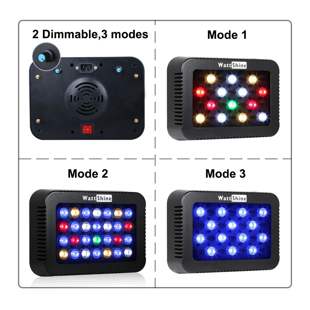 140W Aquarium led lighting Dimmable lamp Fish bowl light Marine Fish tank Coral lights High brightness Penetrating strong FCC CE (3)