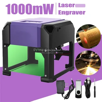 

Factory 1000mw USB Desktop Laser Engraver Machine DIY Logo Mark Printer Cutter CNC Laser Carving Machine 80x80mm Engraving Range