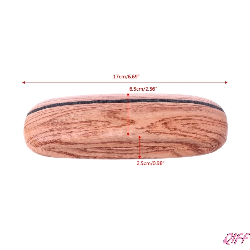 Портативный деревянный зернистый Жесткий Чехол для очков, коробка для очков, защитная сумка для солнцезащитных очков