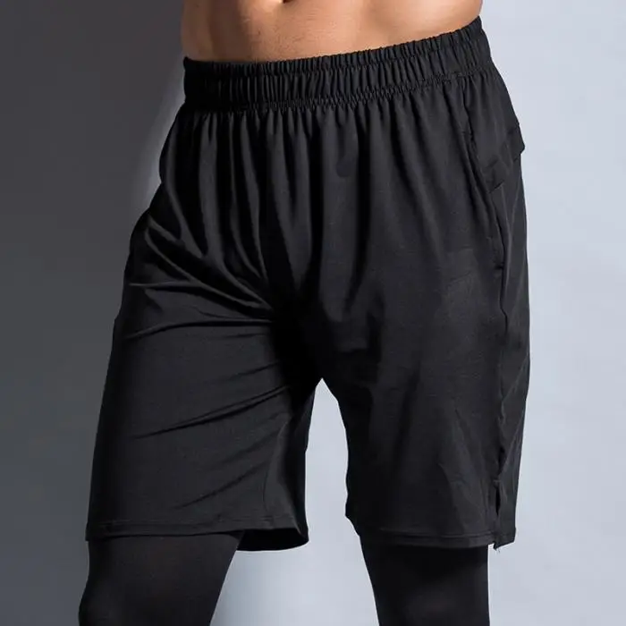 Мужские Компрессионные шорты быстросохнущие дышащие для летних видов спорта бег тренировочные C55K распродажа