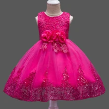 CAILENI/кружевное платье для девочек; Платья с цветочным узором для малышей; детское праздничное платье для дня рождения; детская одежда для торжеств; одежда для свадьбы для девочек