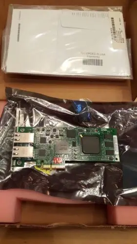 RaidStorage 42C1770 QLE4062C iSCSI 1 Гб Dual Portss медь PCI-E адаптер сетевая плата контроллера PCI