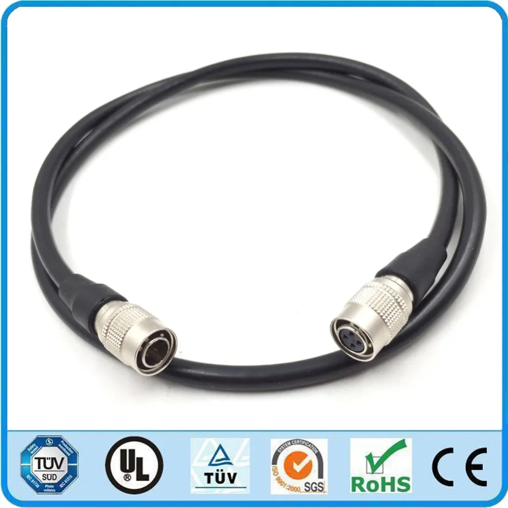 

Industrial CCD Camera Power Trigger Cables Hirose 4 pin Male to 4 pin Female Socket HR 10A-7P-4S Power Supply Cable