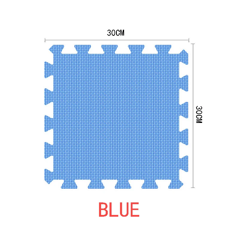 9/30 шт./лот детская EVA пеные тренажерный зал пол игровые коврики Коврик защитный плитка напольная ковровая плитка 30X30 см толстом каблуке 1 см - Цвет: blue