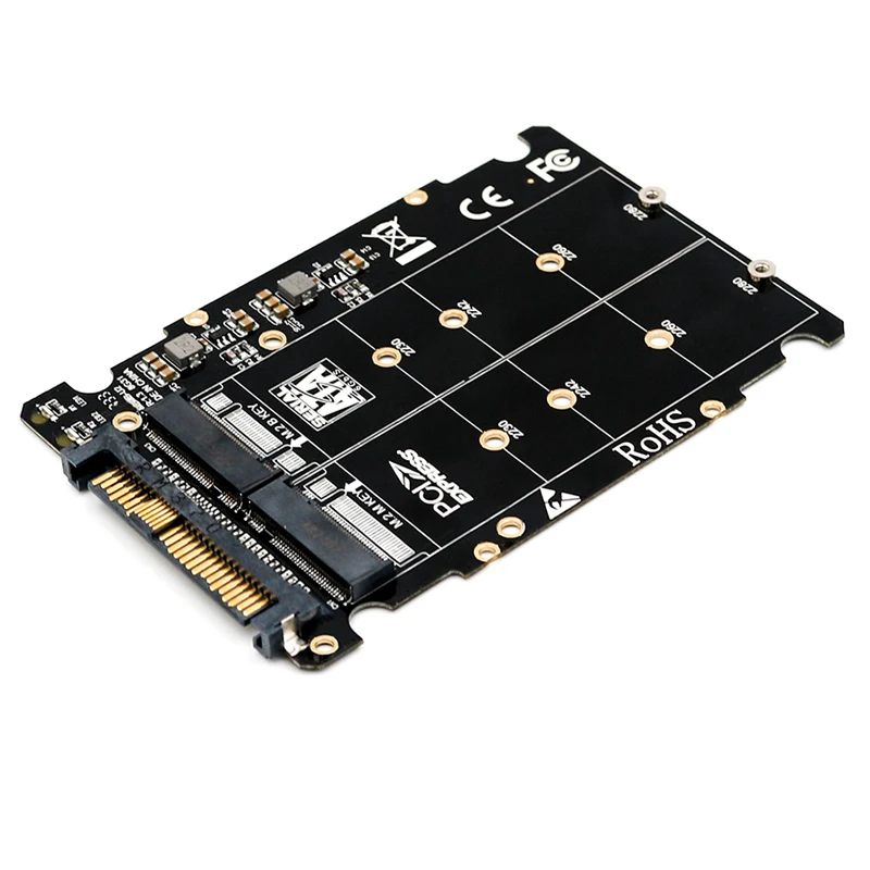 Адаптер M.2 SSD в U.2 адаптер 2 1 NVMe и SATA Bus NGFF PCI e для планшетов PCIe M2 конвертер
