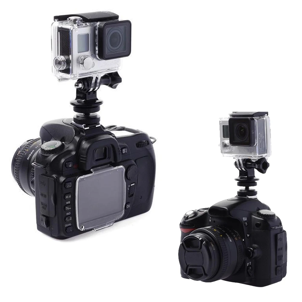 

Gosear Ball Head Saddle Mount Adapter Tripode Holder Bracket Monopod Screw Clamp for Gopro Go Pro Hero 5 4 3 2 1 Xiaomi Xiomi Yi