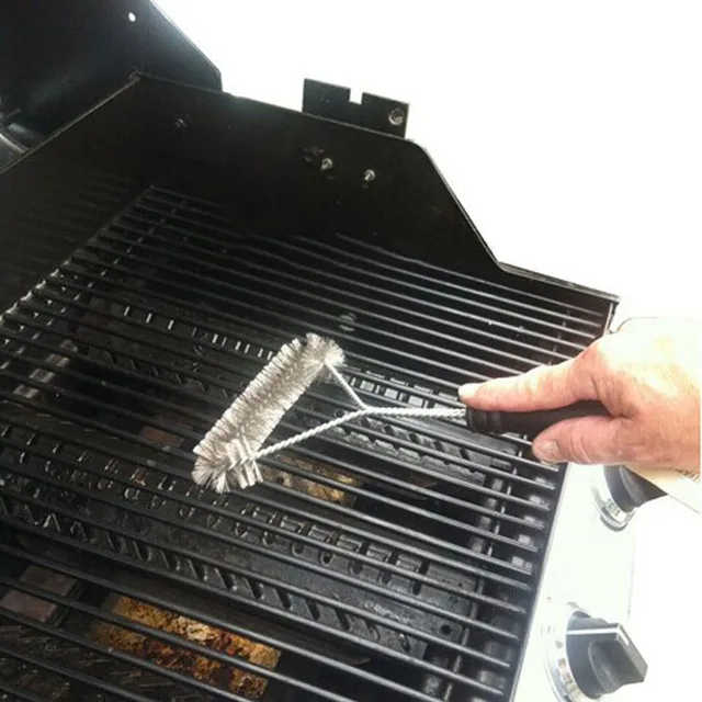 Stainless Steel Barbecue Grill Cleaning Brushes With Handle Bbq Grill