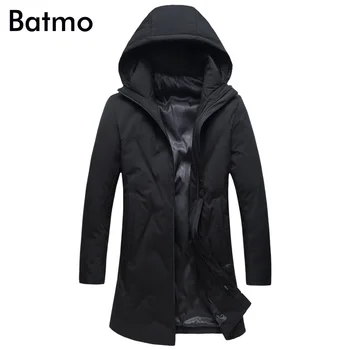 

Batmo 2018 new arrival winter high quality 80% white duck down casual hooded jackets men,men' warm winter coat plus-size 1885