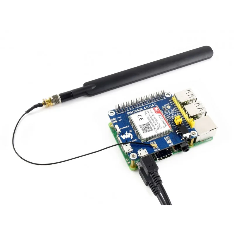 SIM7600E-H 4G GSM/GPRS/GNSS HAT поддержка передачи данных 4G/3g/2G связь для Raspberry Pi Zero W 3B 3B
