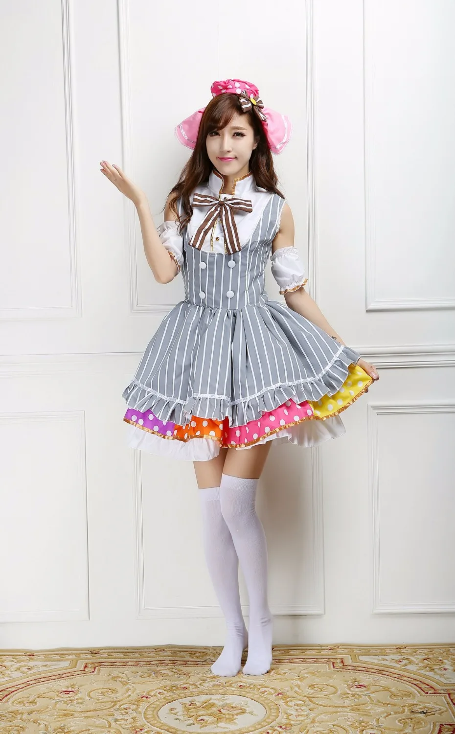Новинка 2019 японское аниме женское платье для косплея Love live Kousaka Honoka горничной