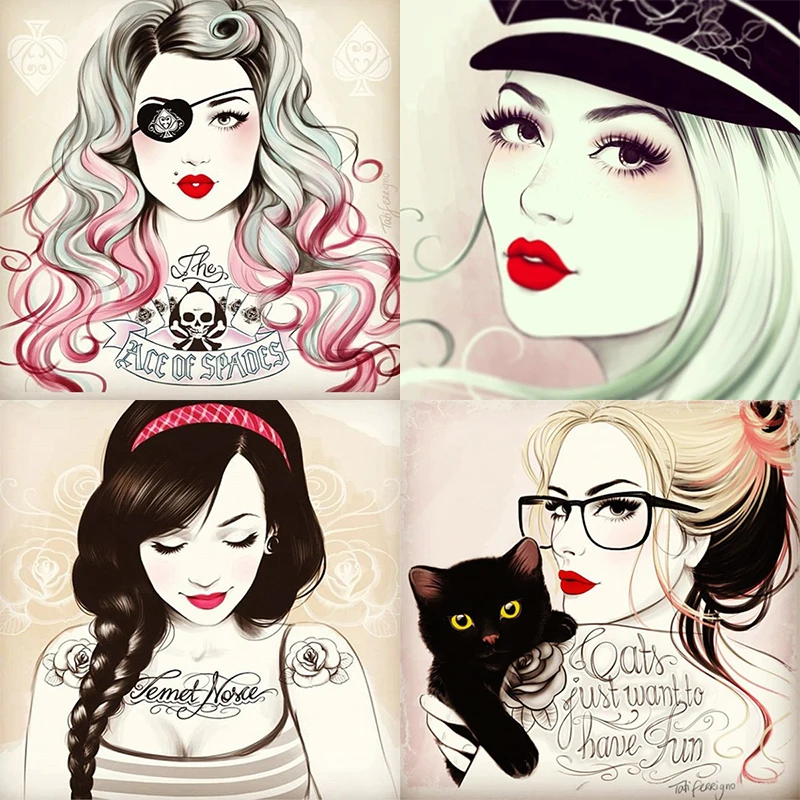 

3D DIY Diamond Paintings Cross Stitch Portrait of People Picture Diamond Embroidery Mouse Pattern Full Diamond Mosaic Painting
