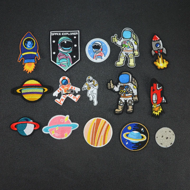 

Yicai UFO Astronaut Planet parches Embroidered Astral Planet space parches