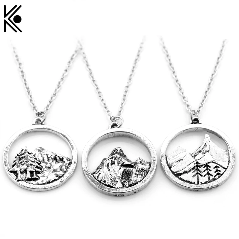 

Dropshipping Himalayas Mountain Necklace Wanderlust Rock Climbing Necklaces Pendants Gift for Climbers Travel men women jewelry