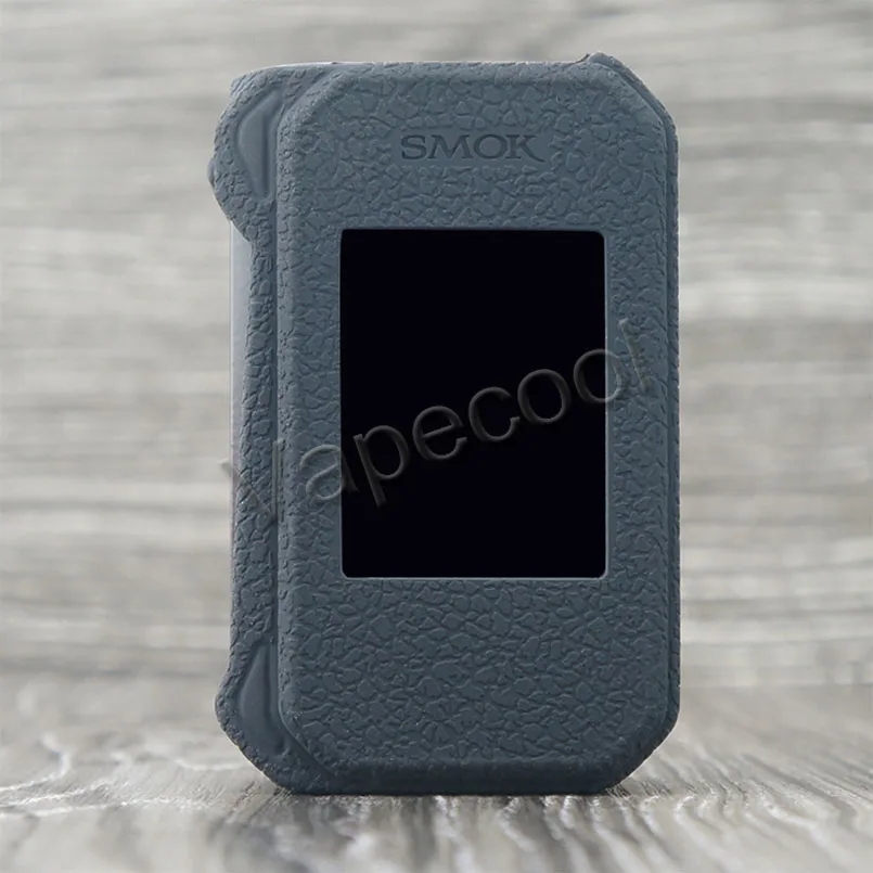 Силиконовый чехол кожи для электронных сигарет SMOK G-PRIV 2 Luxe Edition 230 Вт Box Mod и силиконовой крышкой Warp рукав Non-slip подходит Vape электронных сигарет SMOK GPRIV 2 - Цвет: black