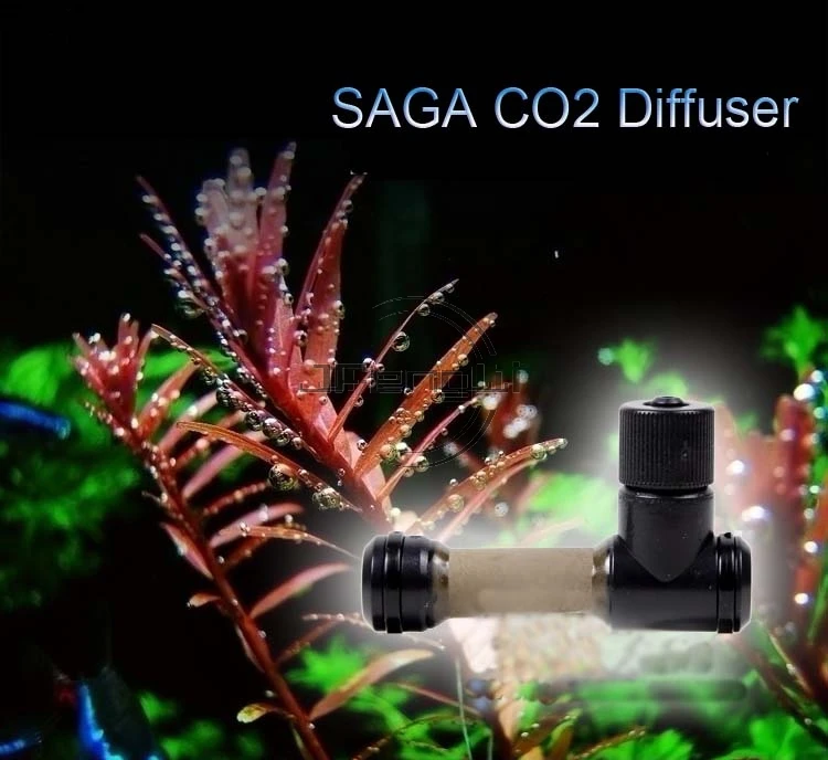 JFENGLI SAGA простой CO2 диффузор темно-коричневый Сверхтонкий супер рафинирующий эффект для растений аквариума
