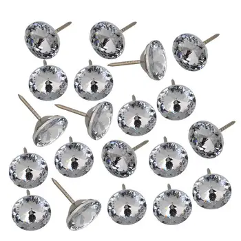 

Sofa Headboard Decor Bright 20x33mm Crystal Tacks Upholstery Nails Pack of 20