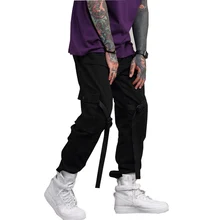 Длинные Брюки для девочек Для мужчин повседневные штаны Мотобрюки модные Брюки для девочек Для мужчин уличной хип-хоп хлопковые брюки с карманами Военная Униформа Стиль