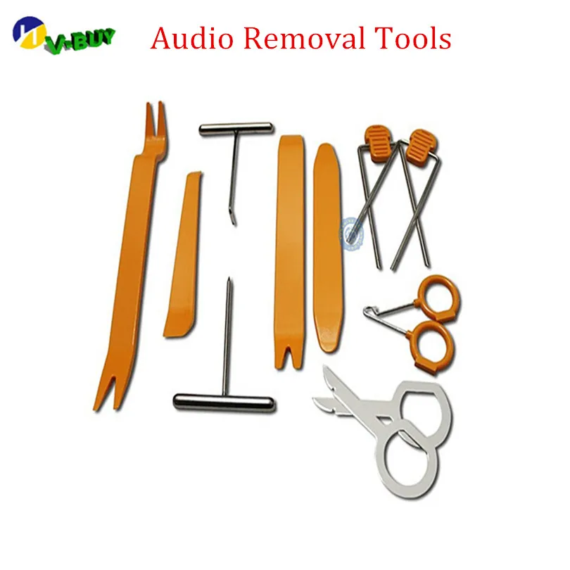 Hotest Пластиковые Автомобилей Removal Tool Set Радио Дверь Клип Обшивки Даш Аудио Удаление Прая Инструмент Ремонт