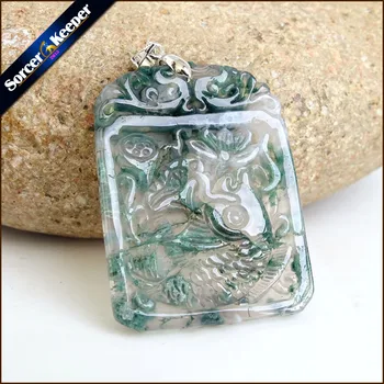 

Real Hand-carved Fish Natural Agates Stone Lucky Amulet Pendant Beads Necklace For Women Men Fashion Charm Jewelry SS552