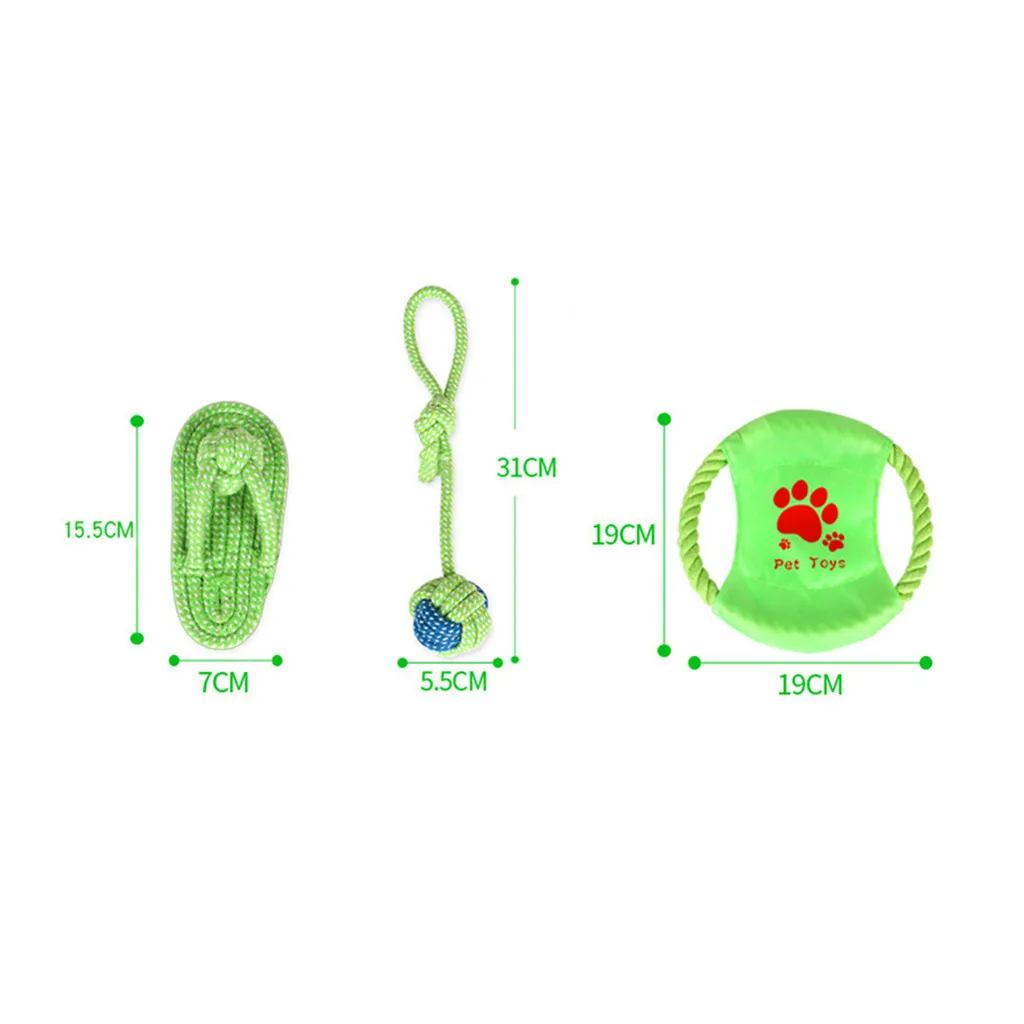 7 шт. игрушки для собак маленьких пород игрушка для собак Жевательная хлопковая веревка с узлами мяч для зубов игрушки для домашних животных большие собаки хунде