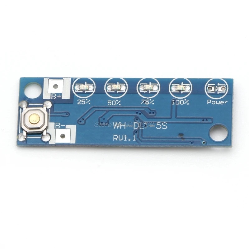 

4 Cells Lithium Charging Battery Capacity Percent Level LED Indicator Whosale&Dropship