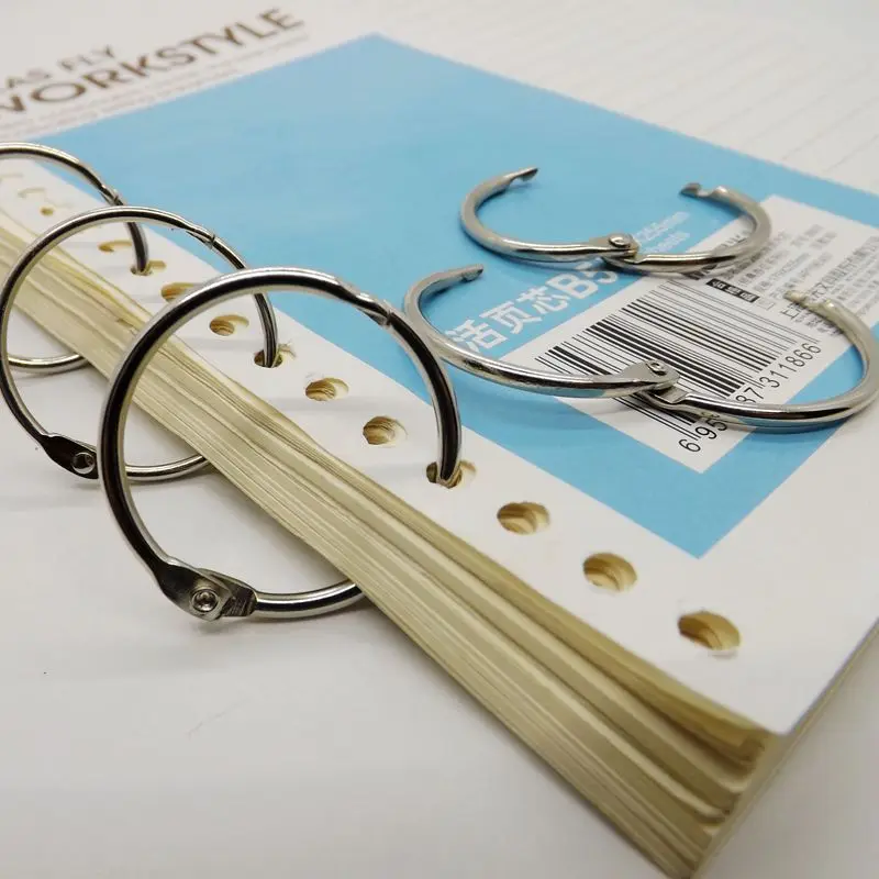 Silver metal Book Binding ring 10pcs/package hanging ring split ring