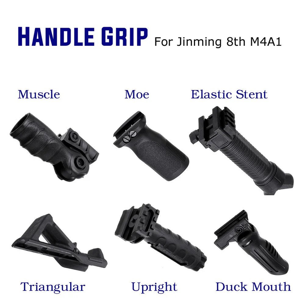 ABS тактическая ручка Foregrip для JinMing 8th M4A1 гелевый шар игра вода для игрушечных пистолетов аксессуары