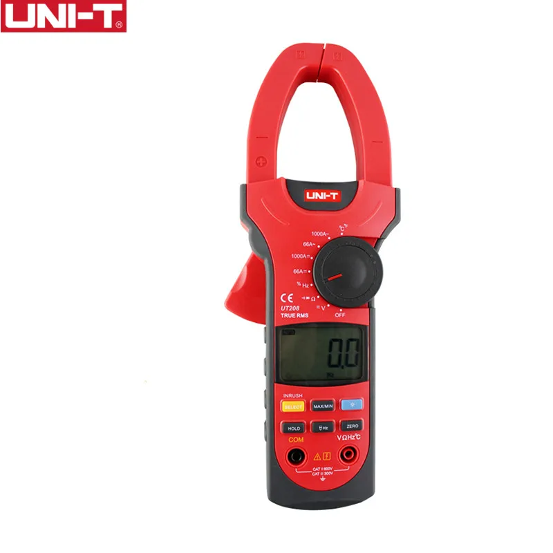 

UNI-T UT208 1000A Digital Clamp MetersTemperature Measure Multimeter Auto Range Resistance AC DC Voltage true RMS