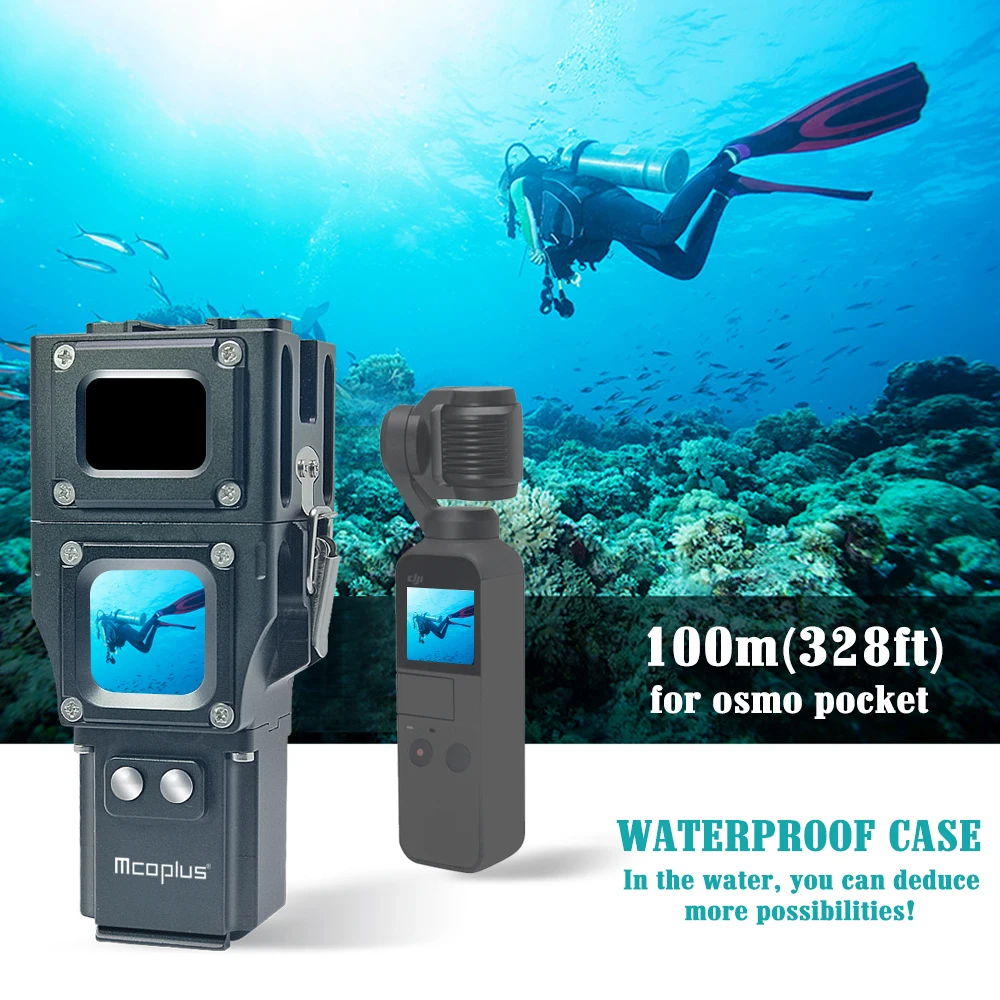 Mcoplus Dji Osmo Pocket Waterproof Case 100m/328ft For Dji Osmo Pocket