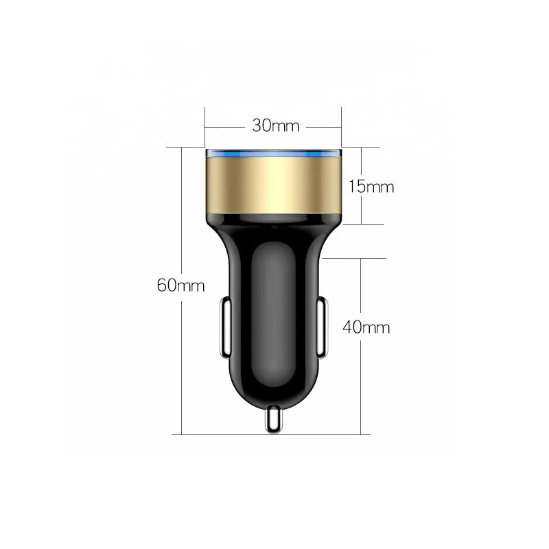 Universal Dual USB Car Charger 5V 3.1A Mini Charger Fast Charging With LED for Mobile Phone Smart phone Xiaomi Samsung iPhone X