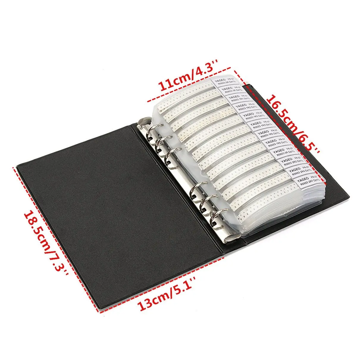 1 шт. черный зажим 0603 1% SMD фотоальбом 170 значений 50 шт./значение 8500 Фоторезисторы|kit