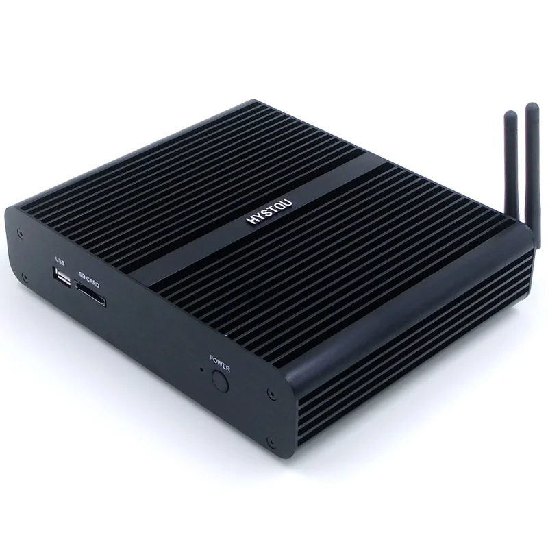 Мини ПК без вентилятора i7 7500U Kaby Lake Intel Core Barebone 8550U Windows Linux HTPC ТВ приставка UHD 4 K