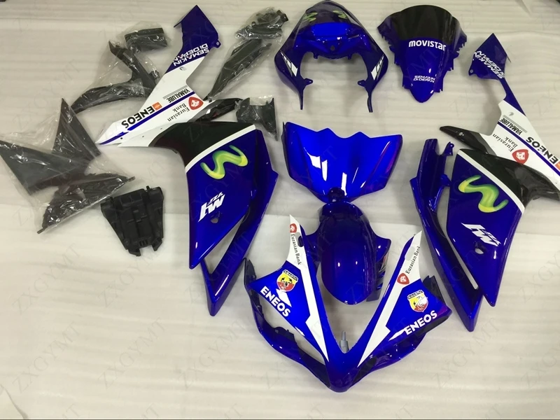Body Kits YZFR1 2007 - 2008 Blue White Plastic Fairings YZF1000 R1 Full | Автомобили и мотоциклы