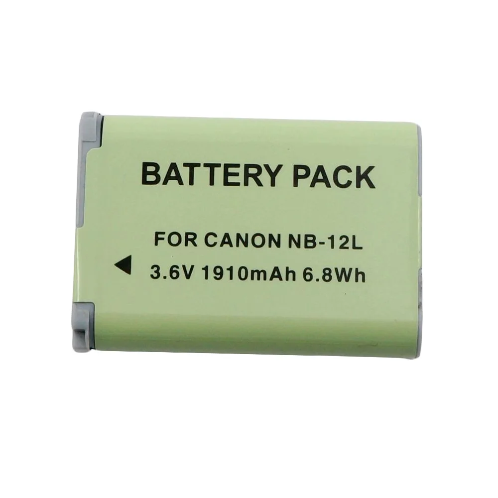 

WHCYonline 1910mAh NB-12L NB12L Camera Battery For Canon PowerShot G1 X Mark II G1X Mark 2 FOR PowerShot N100 N100 VIXIA mini X