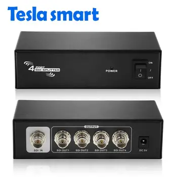 

HD SDI Splitter 1x4 Powered Amplifier Splitter 4 way SDI HD lossless signal distribution to 4 output SDI Splitter 1 in 4 out SDI