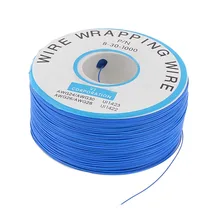 PCB медный сердечник Перемычка кабеля одиночный проводник катушки 820,2 футов синий