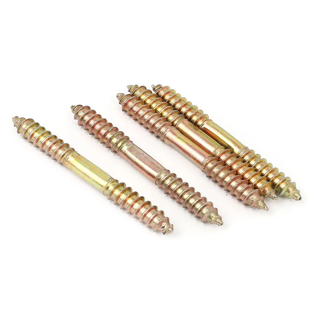 

HHTL-M8 x 70mm Double Ended Wood to Wood Furniture Fixing Dowel Screw 5Pcs
